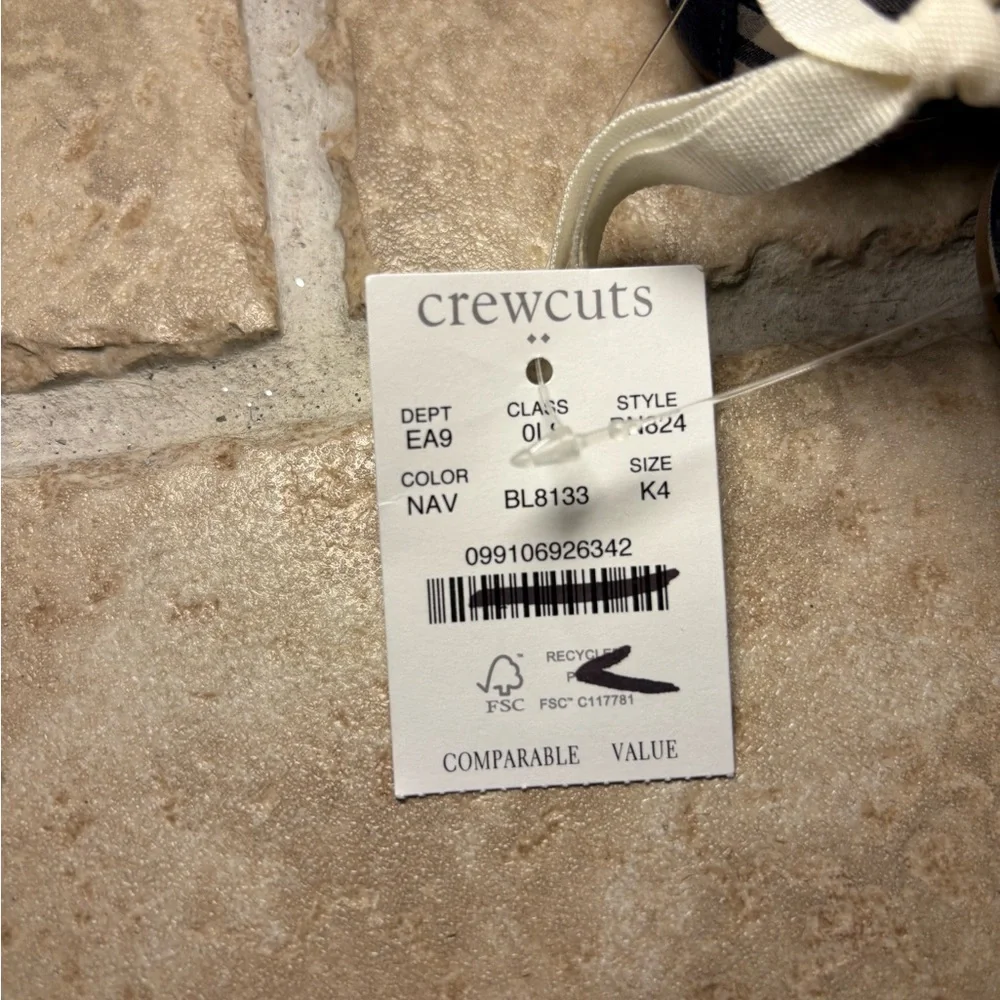 NWT J Crew Crewcuts Girls Gingham Check Ballet Flat Classic Preppy Spring Summer